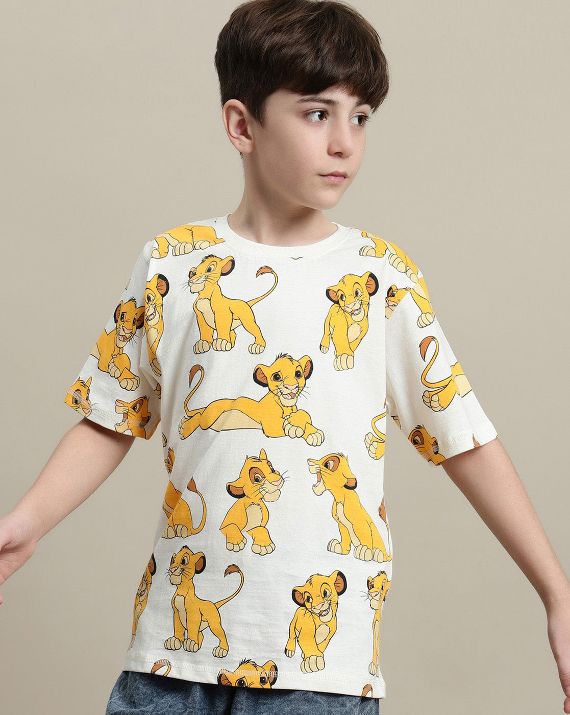 Lion King Printed Regular Fit Tshirt For Boys
