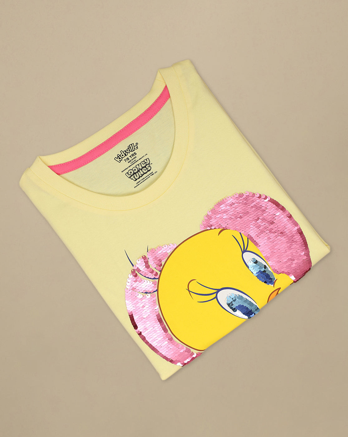 Looney Tunes Printed Relaxed Fit Tshirt For Girls