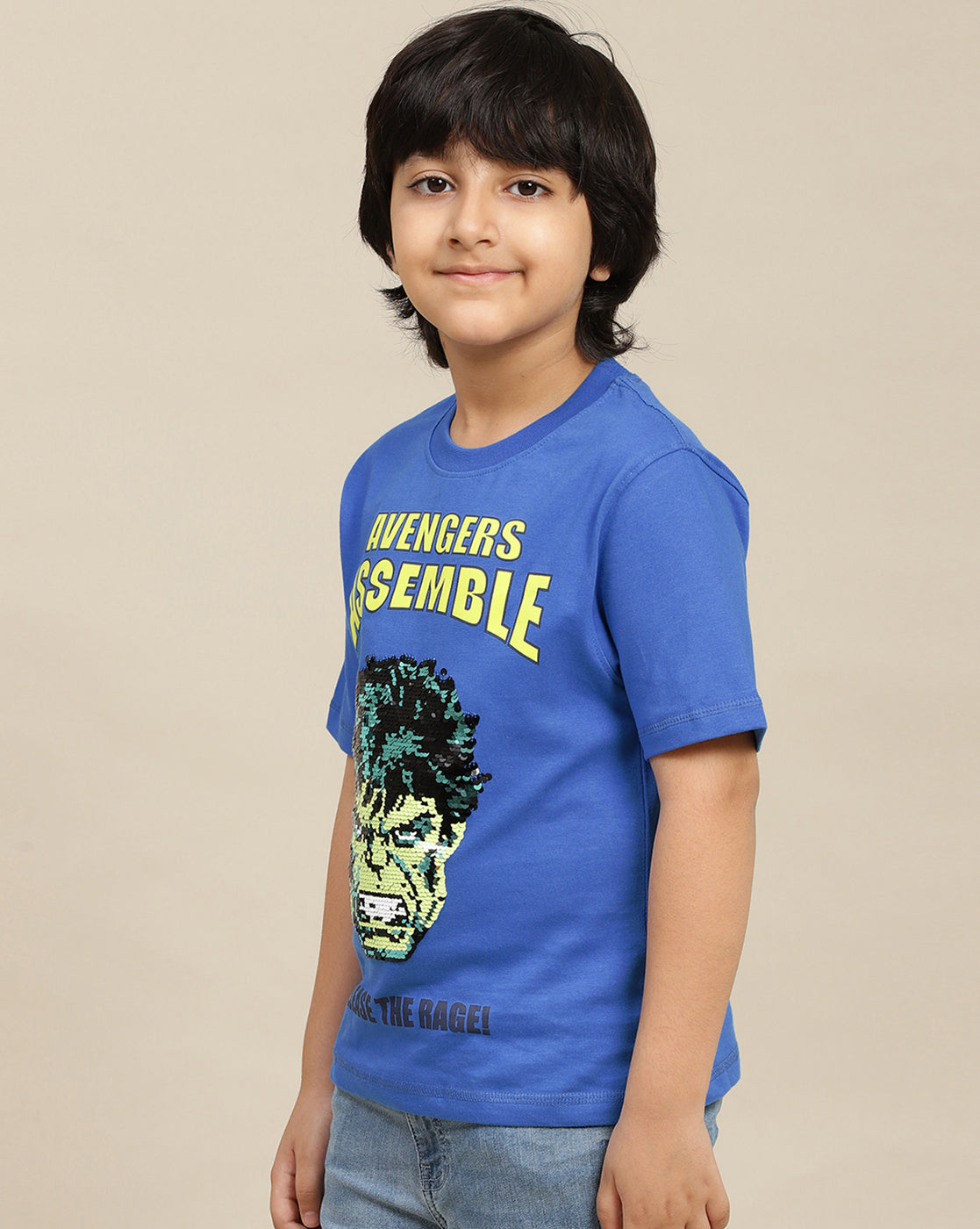 Marvel Comics Printed Regular Fit Tshirt For Boys