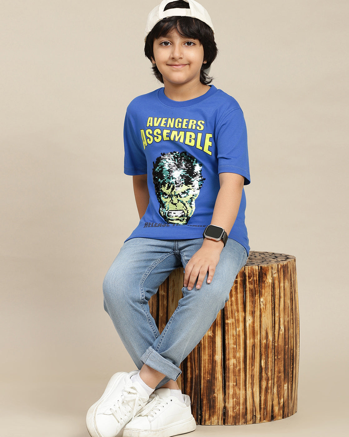 Marvel Comics Printed Regular Fit Tshirt For Boys
