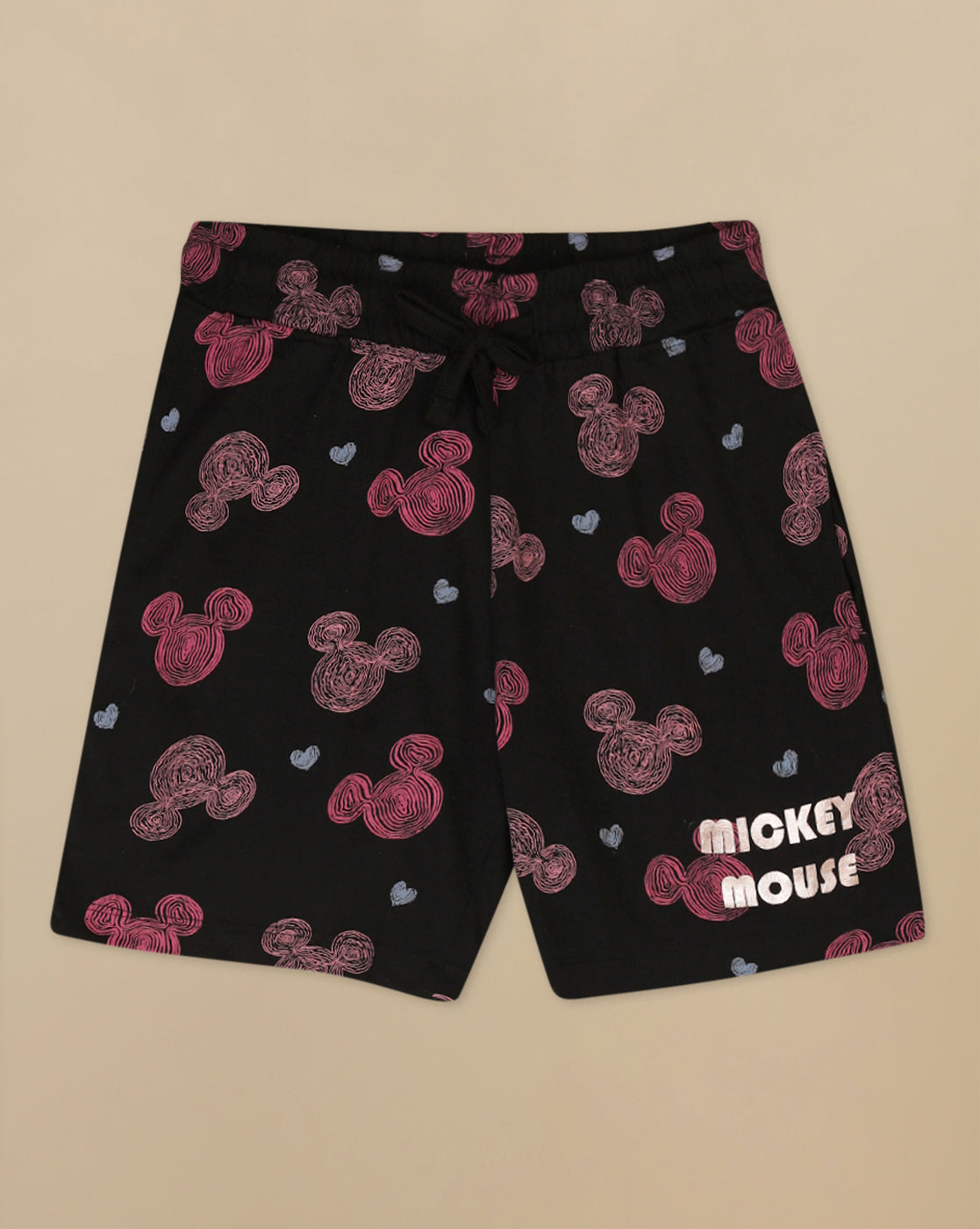 MICKEY & FRIENDS Printed T-Shirt & Shorts Co-Ords Set Girls