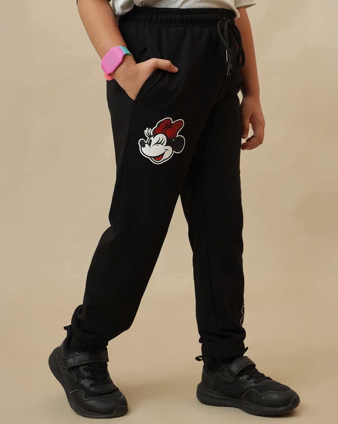 Mickey & Friends Printed Regular Fit Jogger For Girls