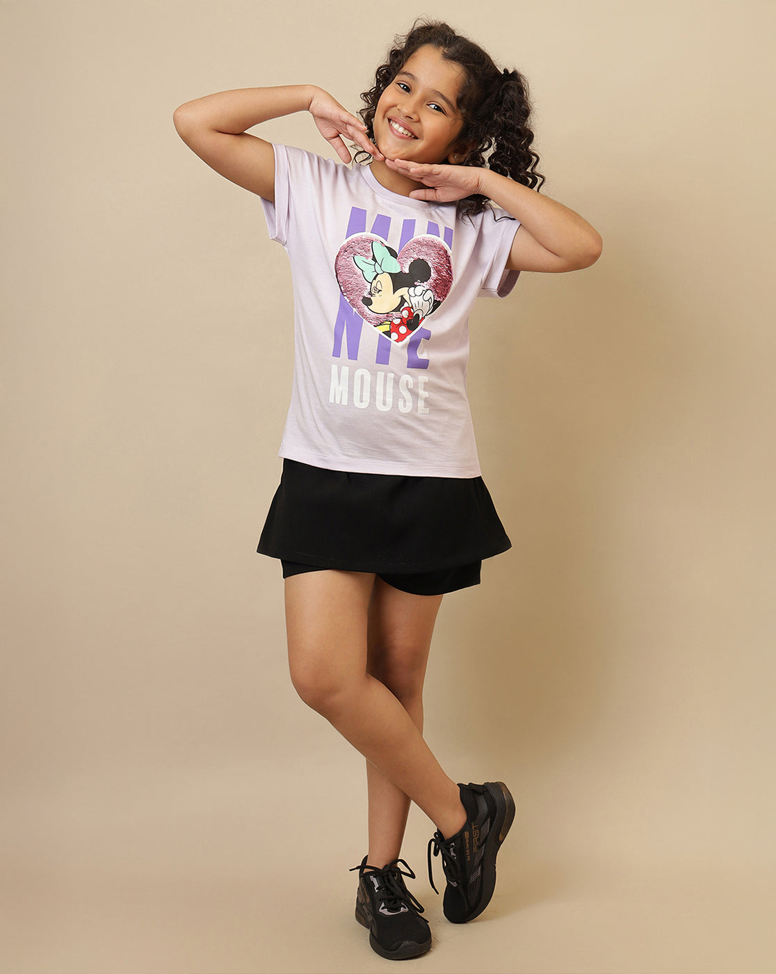 Mickey & Friends Printed Regular Fit Tshirt For Girls