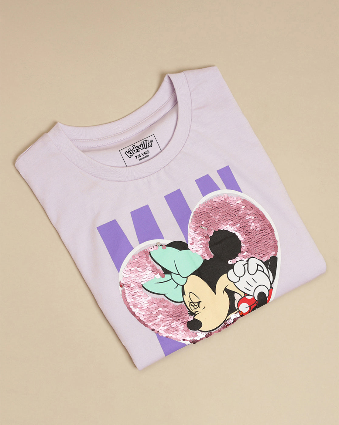 Mickey & Friends Printed Regular Fit Tshirt For Girls