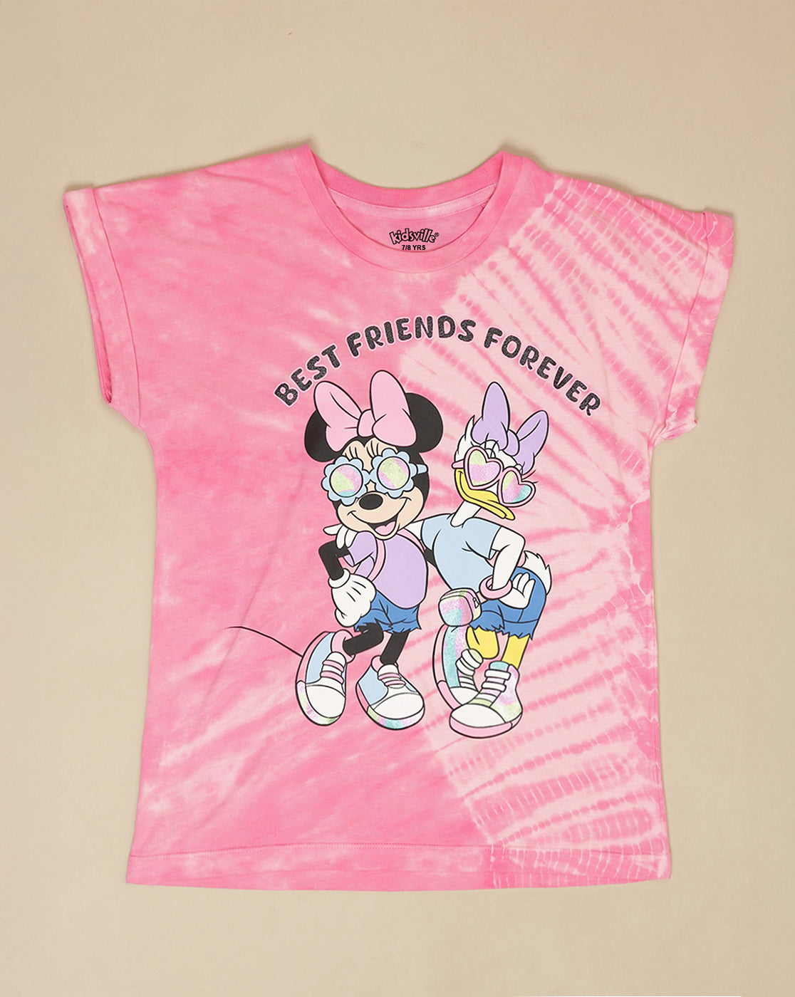Mickey & Friends Printed Regular Fit Tshirt For Girls