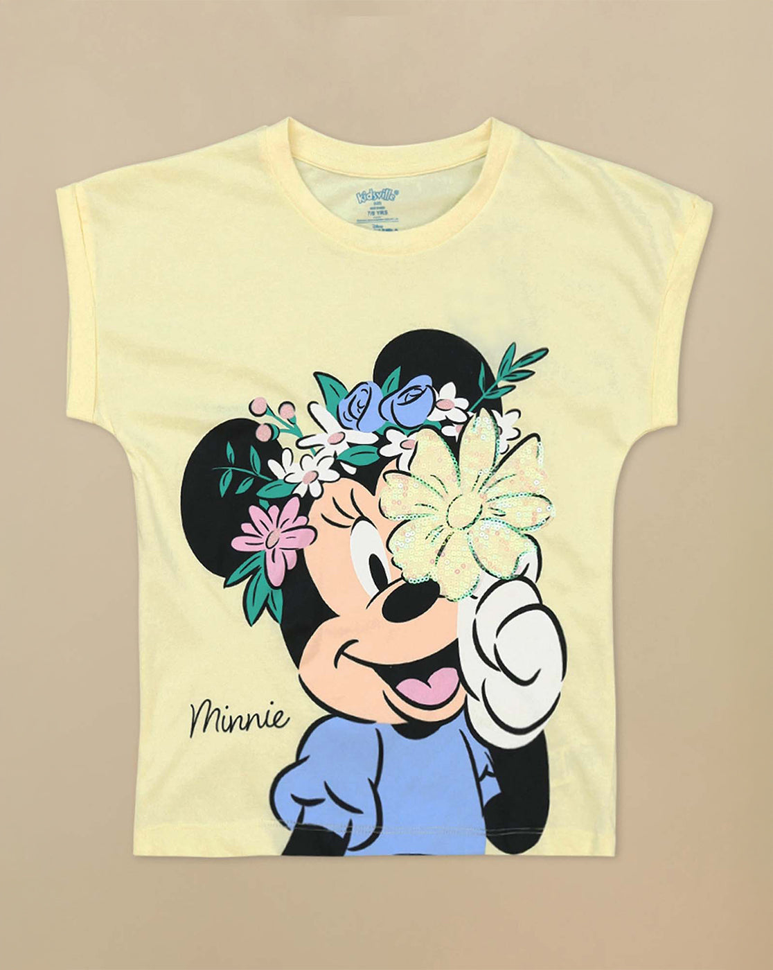 Mickey & Friends Printed Relaxed Fit Tshirt For Girls