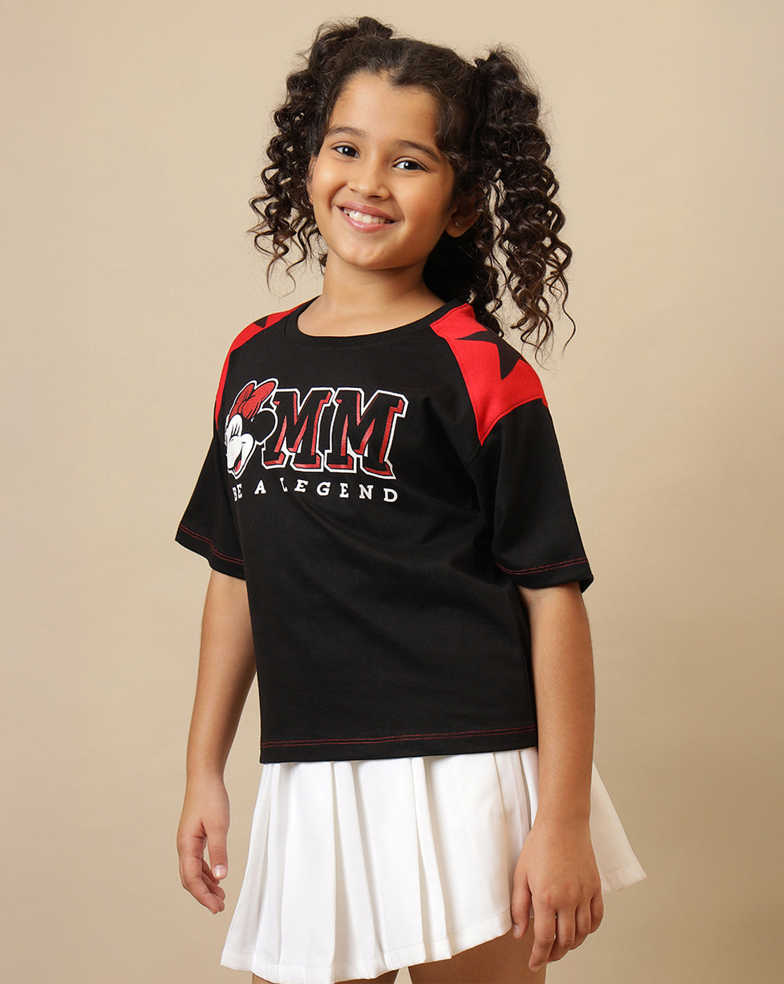 Mickey & Friends Printed Oversized Fit Tshirt For Girls
