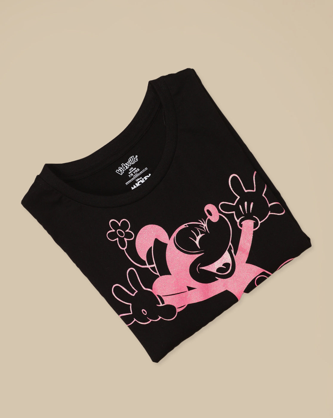 Mickey & Friends Printed Oversized Tshirt For Girls