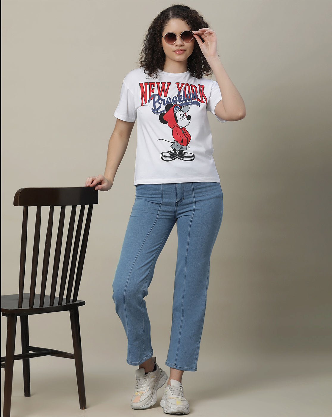 Mickey & Friends Regular Fit Tshirt For Girls
