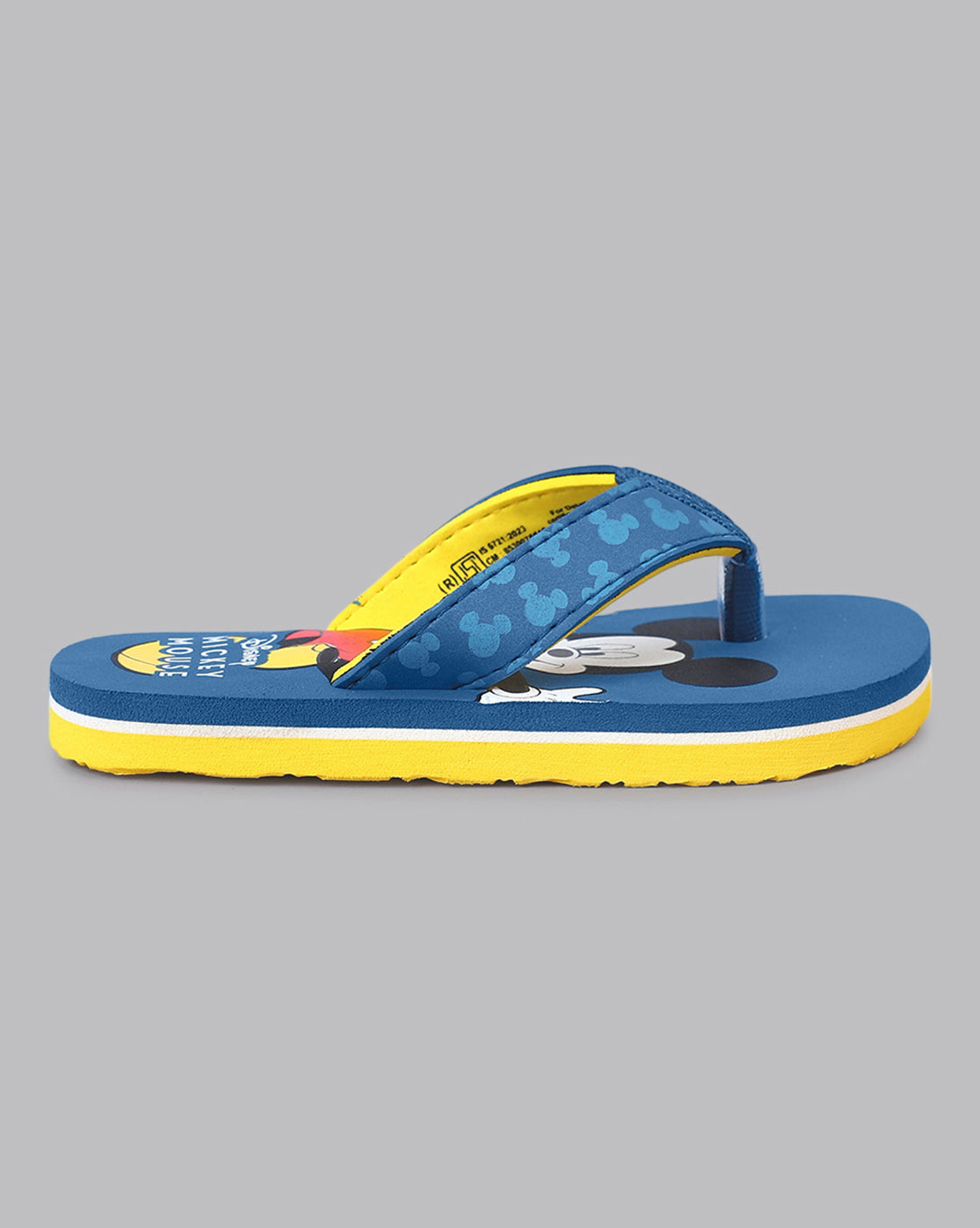 Mickey & Friends Printed Blue Flip-Flops For Kids Boys