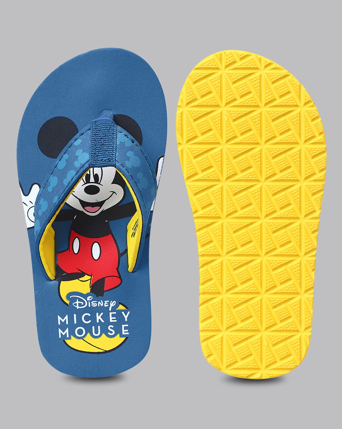 Mickey & Friends Printed Blue Flip-Flops For Kids Boys