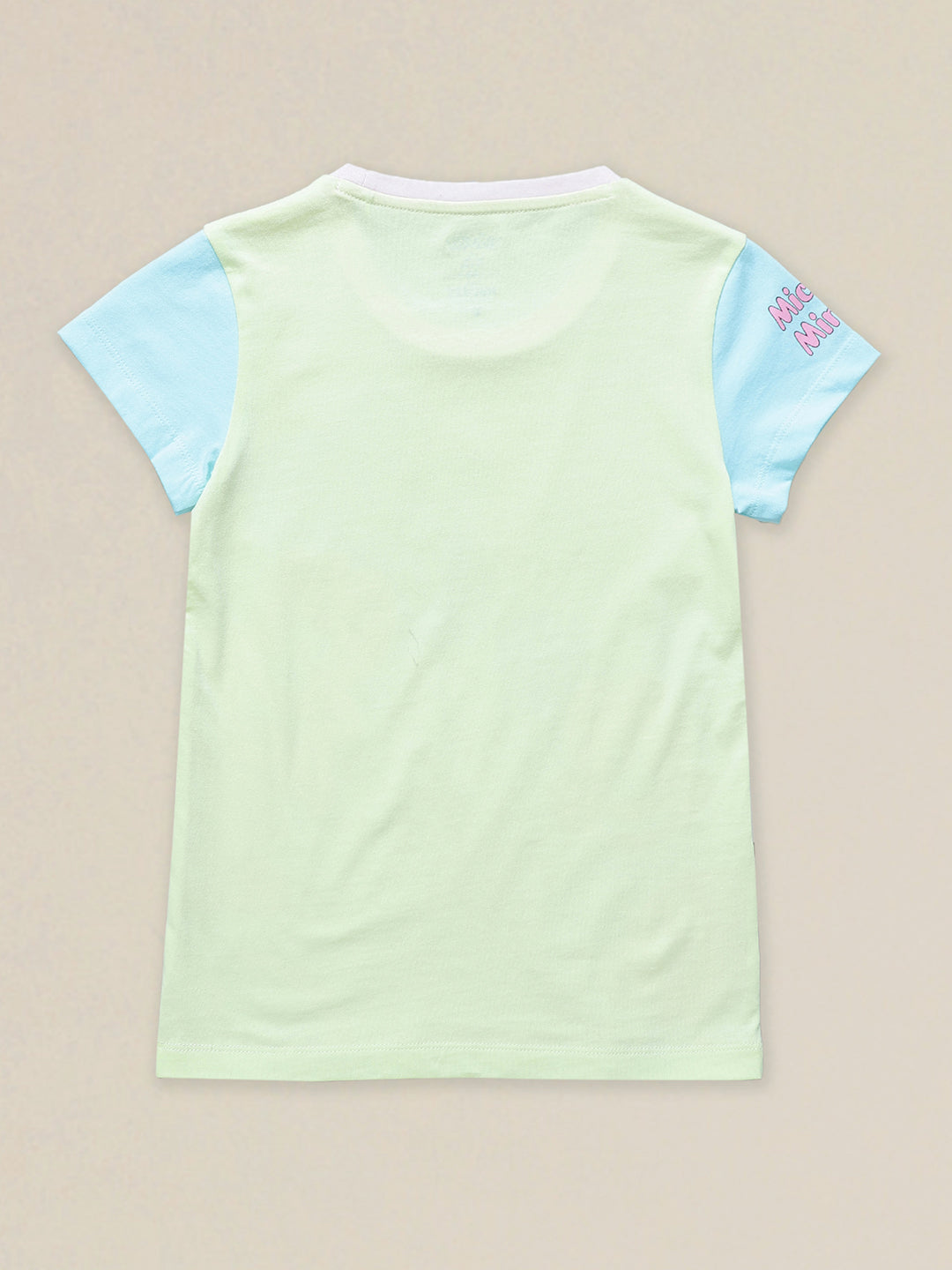Mickey & Friends Printed T-Shirt & Shorts Co-Ords Set For Girls