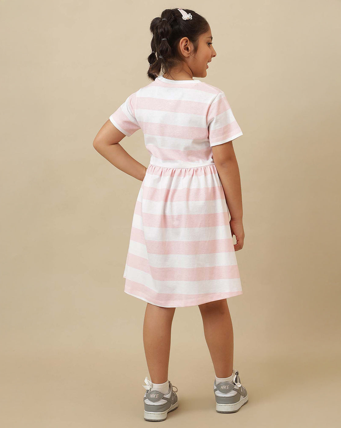 Mickey & Friends Printed Regular Fit Dress For Girls