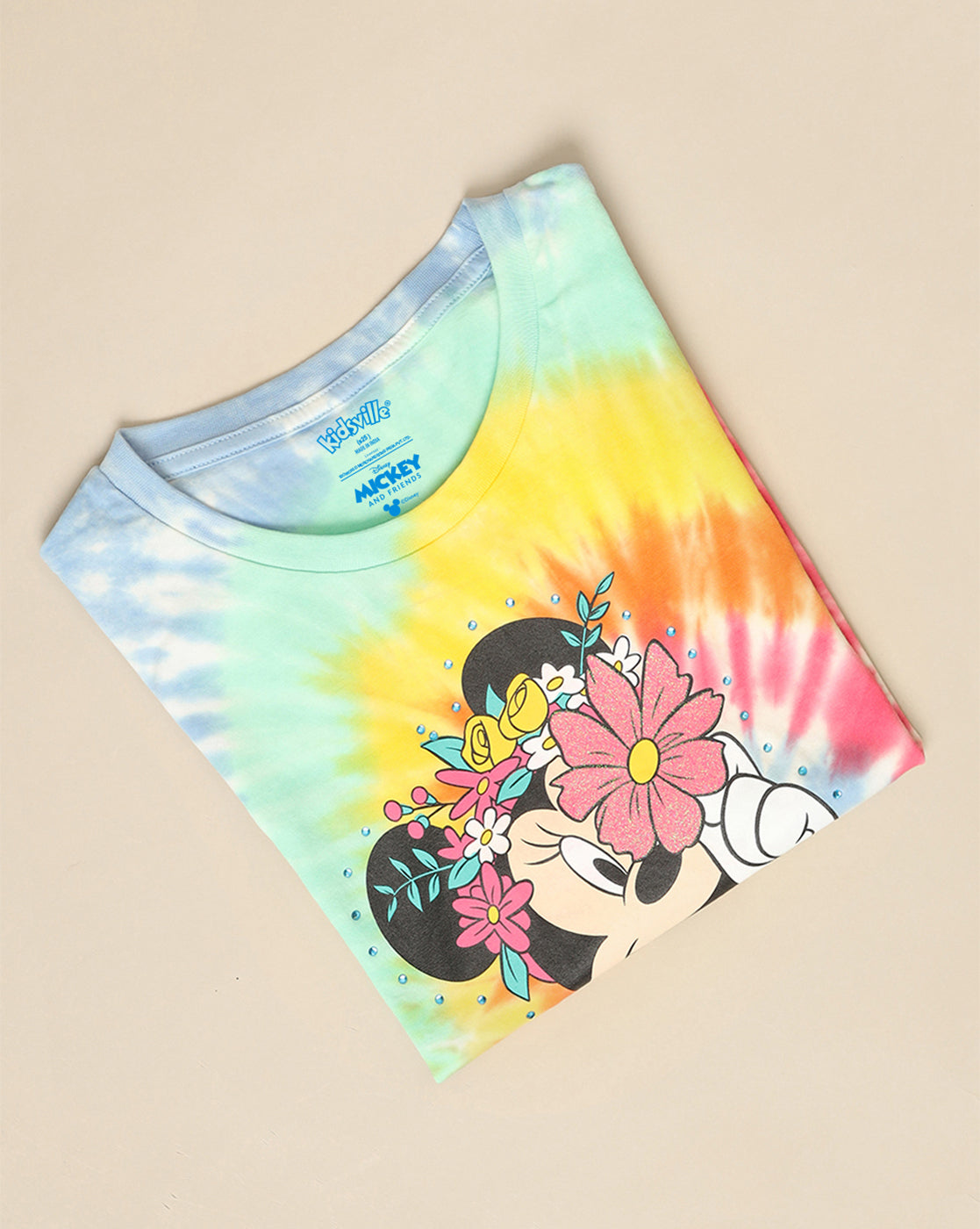 Mickey & Friends Printed Oversized Tshirt For Girls