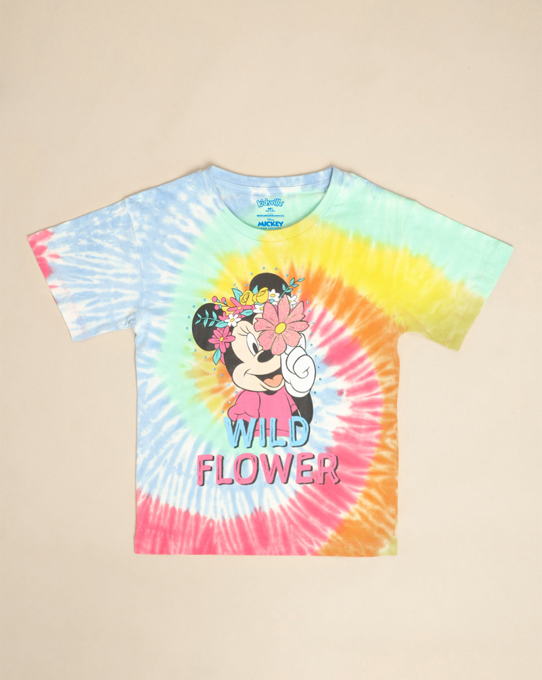 Mickey & Friends Printed Oversized Tshirt For Girls
