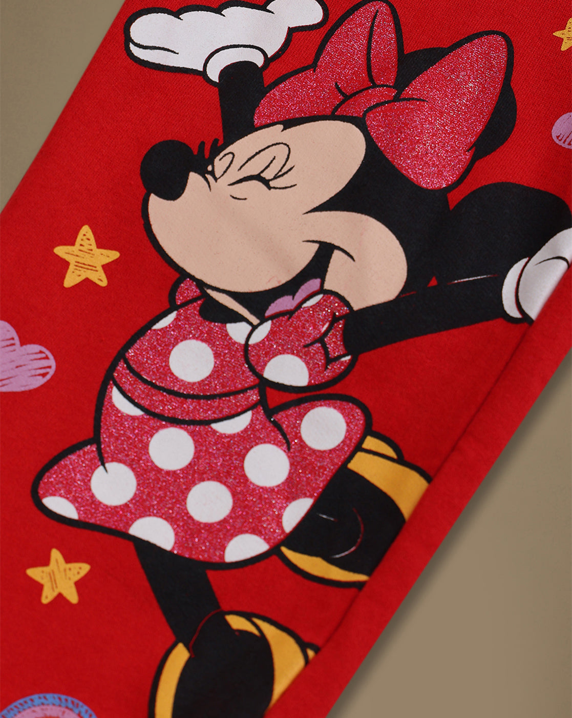 Mickey & Friends Printed Relaxed Fit T-Shirt & Joggers For Girls