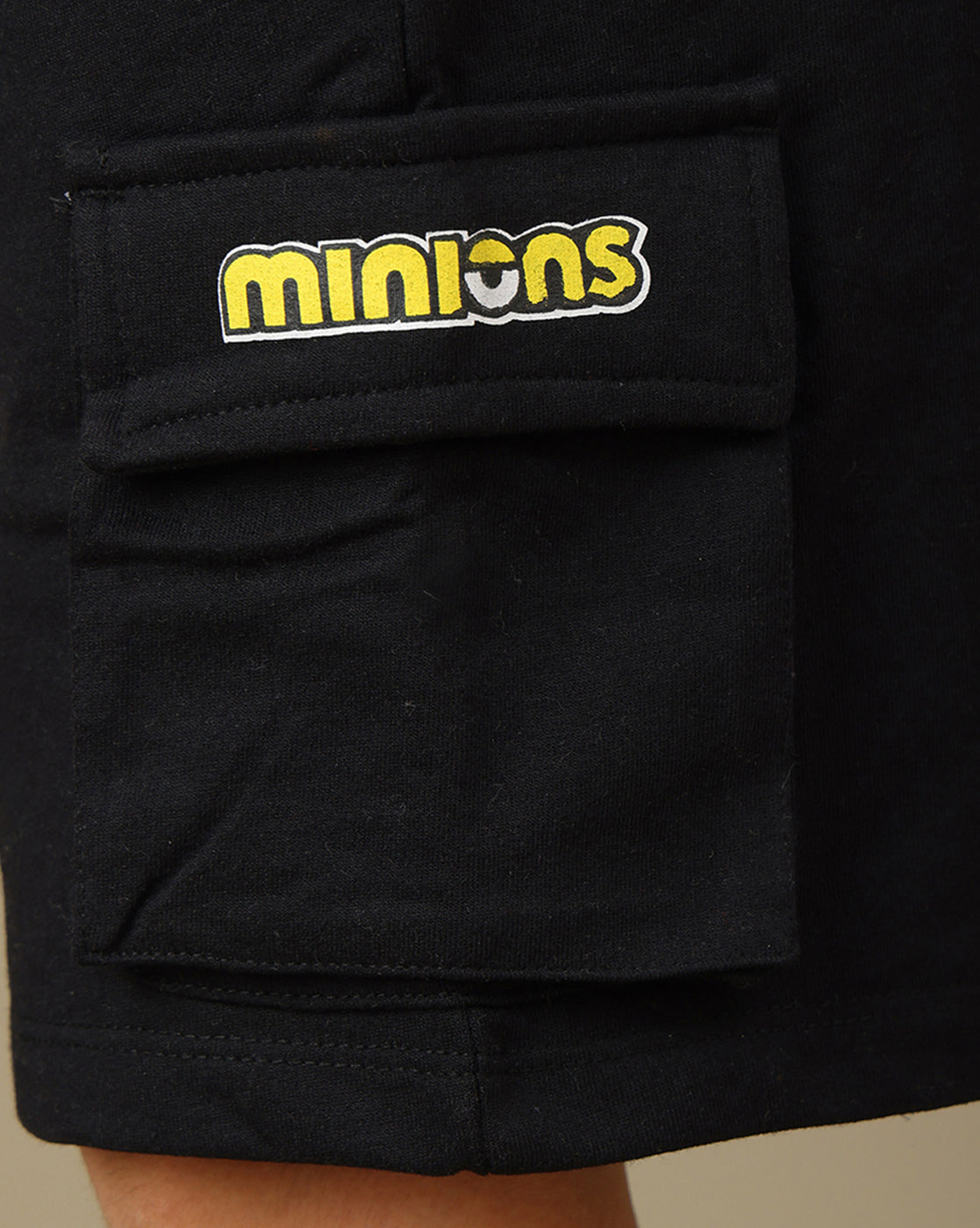 Minions Printed Regular Fit Shorts For Boys