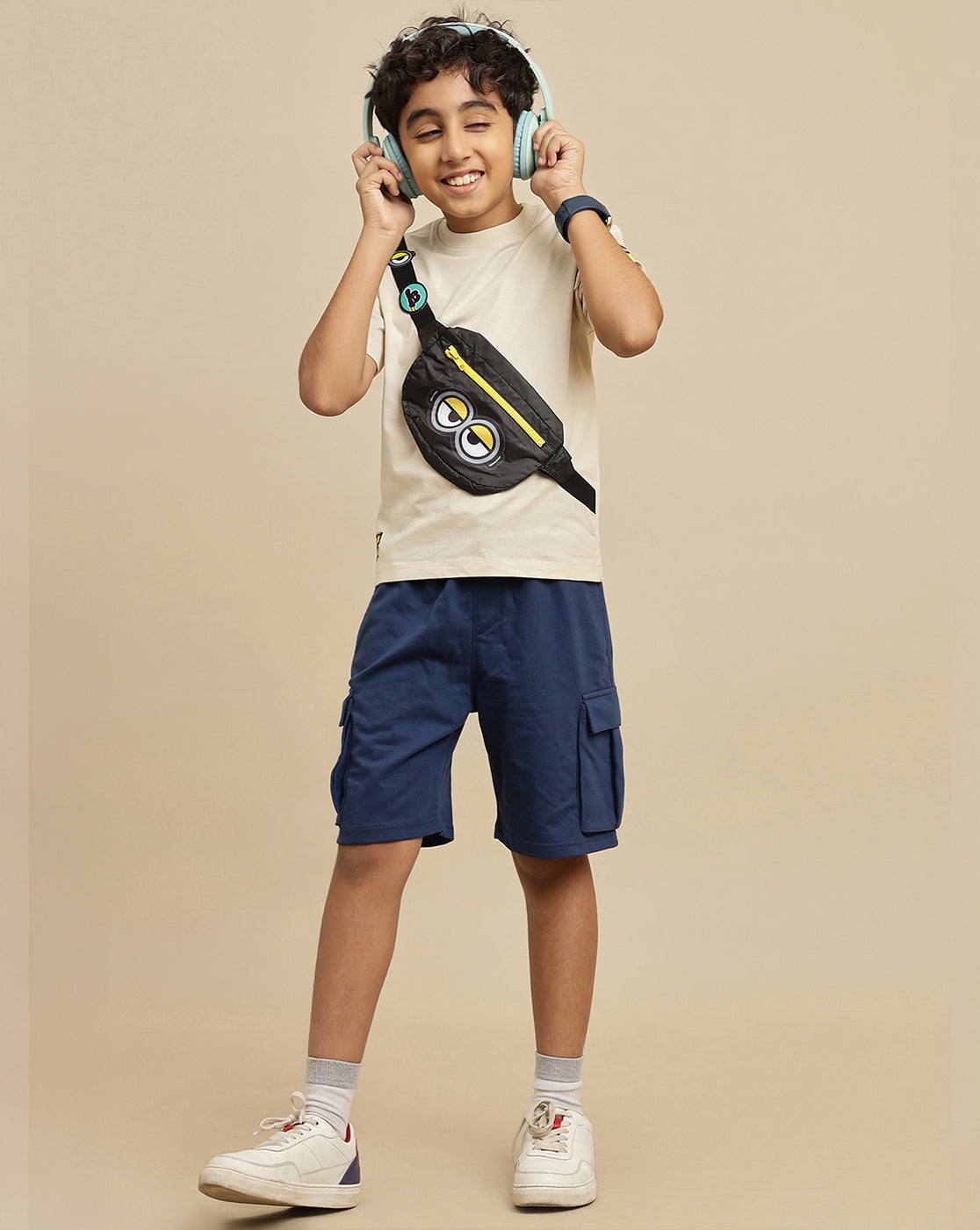 Minions Printed Regular Fit Tshirt with Pocket For Boys