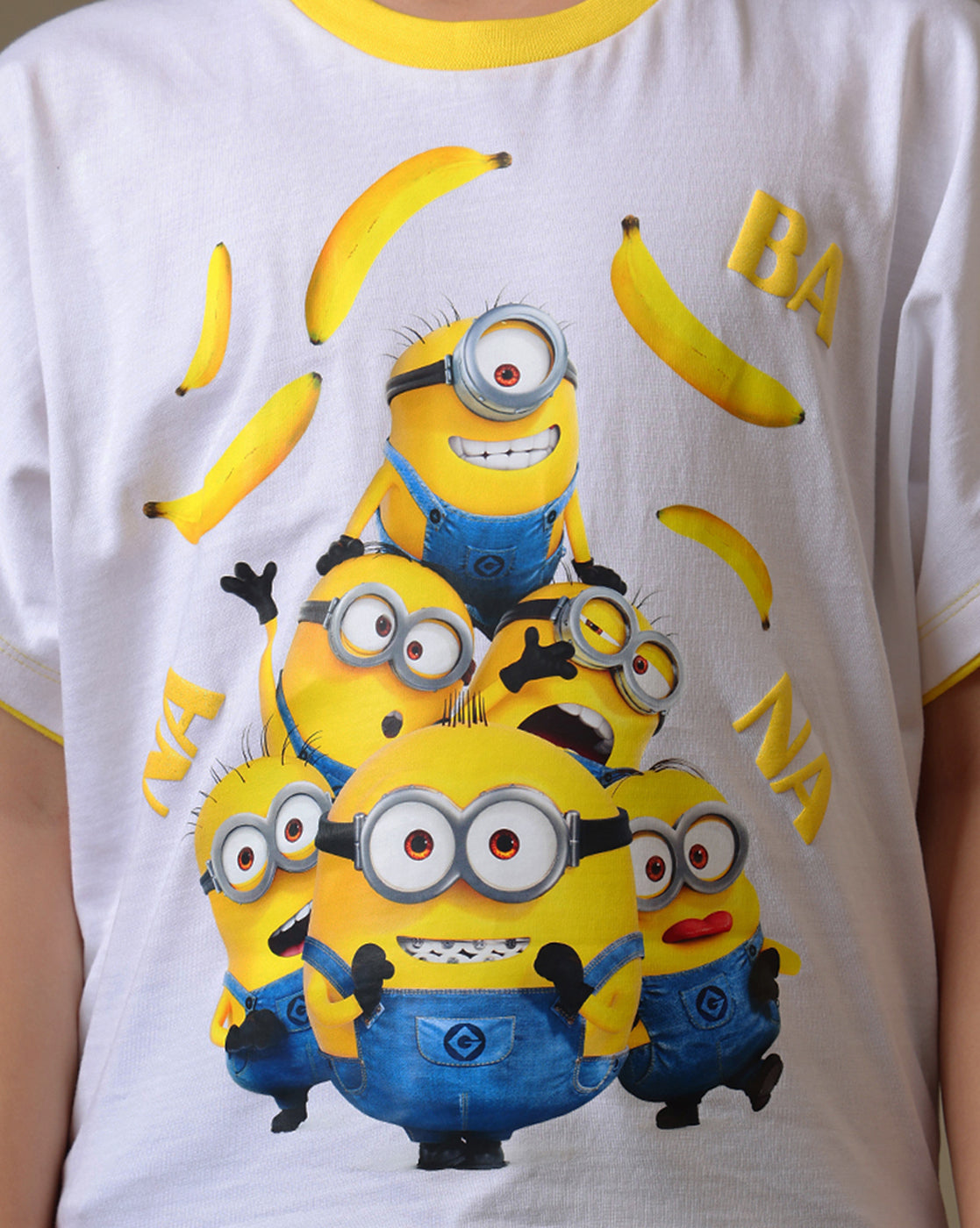 Minions Printed Boxy Fit Tshirt For Girls
