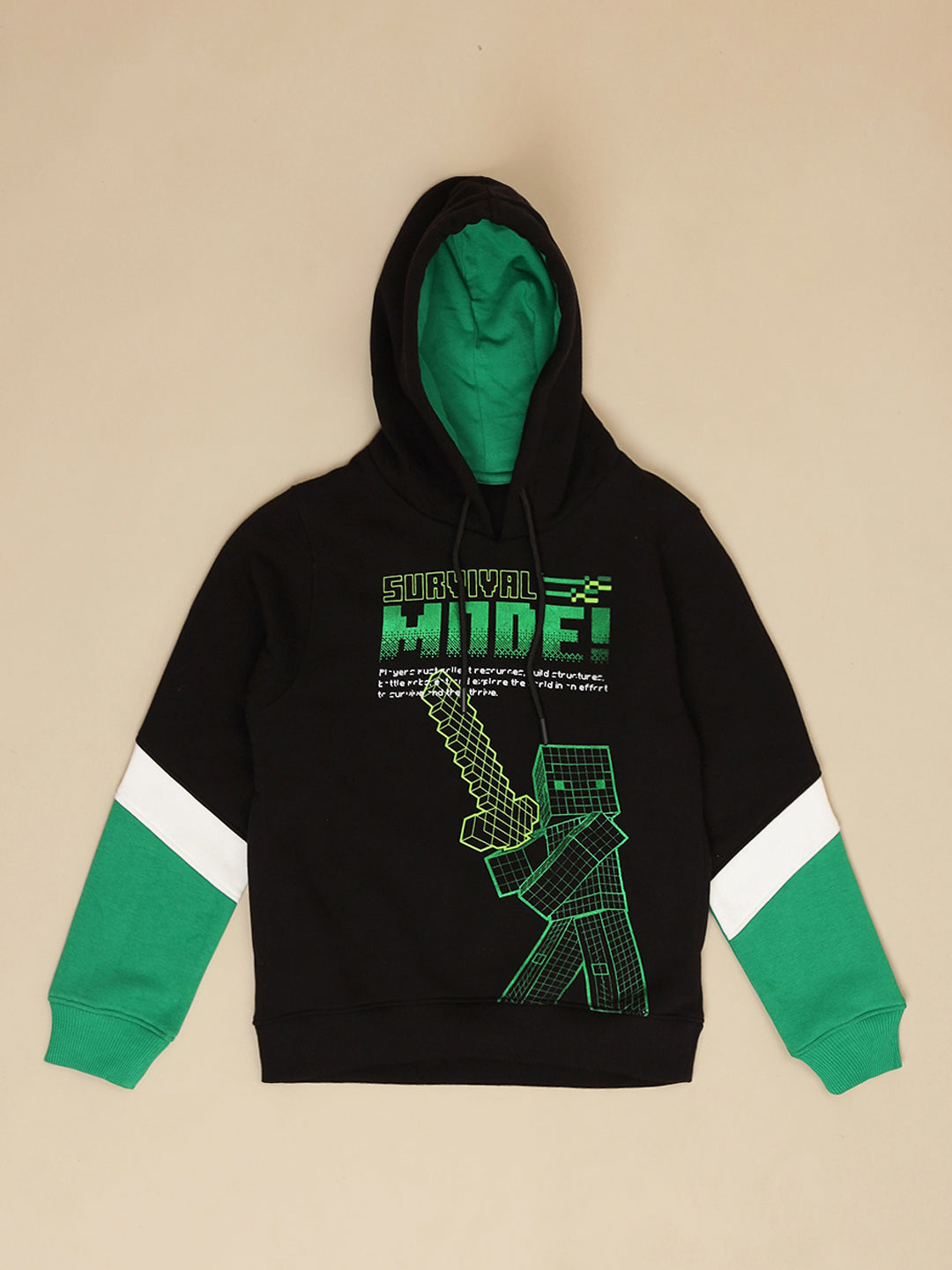 Minecraft printed Hoodie & Joggers Co-Ords Set For Boys
