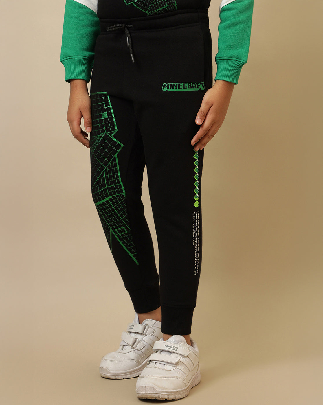 Minecraft Printed Regular Fit Jogger For Boys