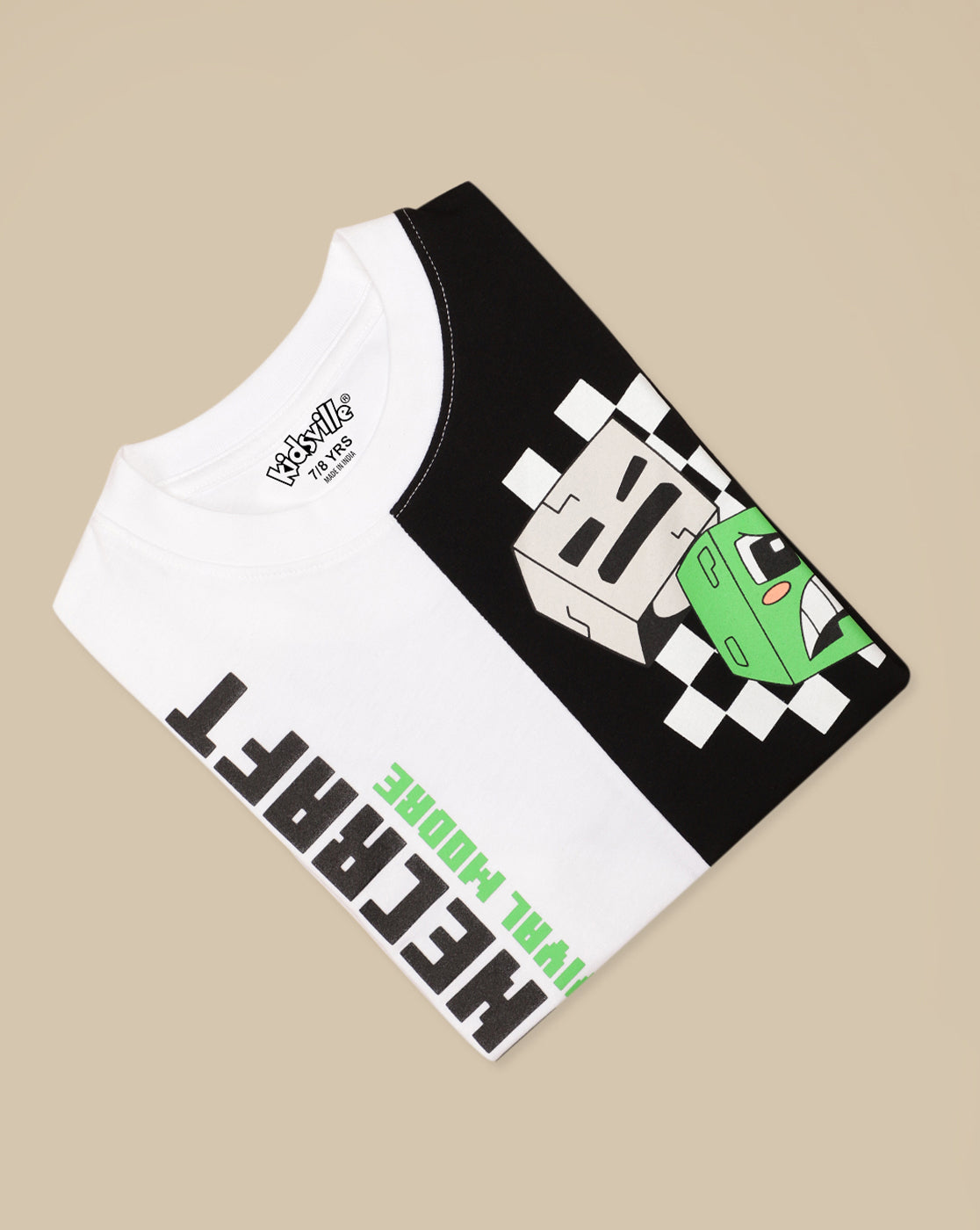 Minecraft Printed Regular Fit Tshirt For Boys