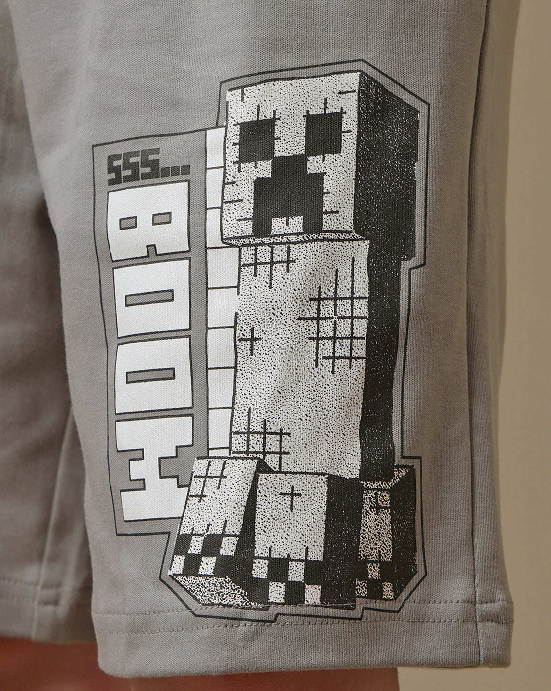 Minecraft Printed Tshirt & Short Set For Boys