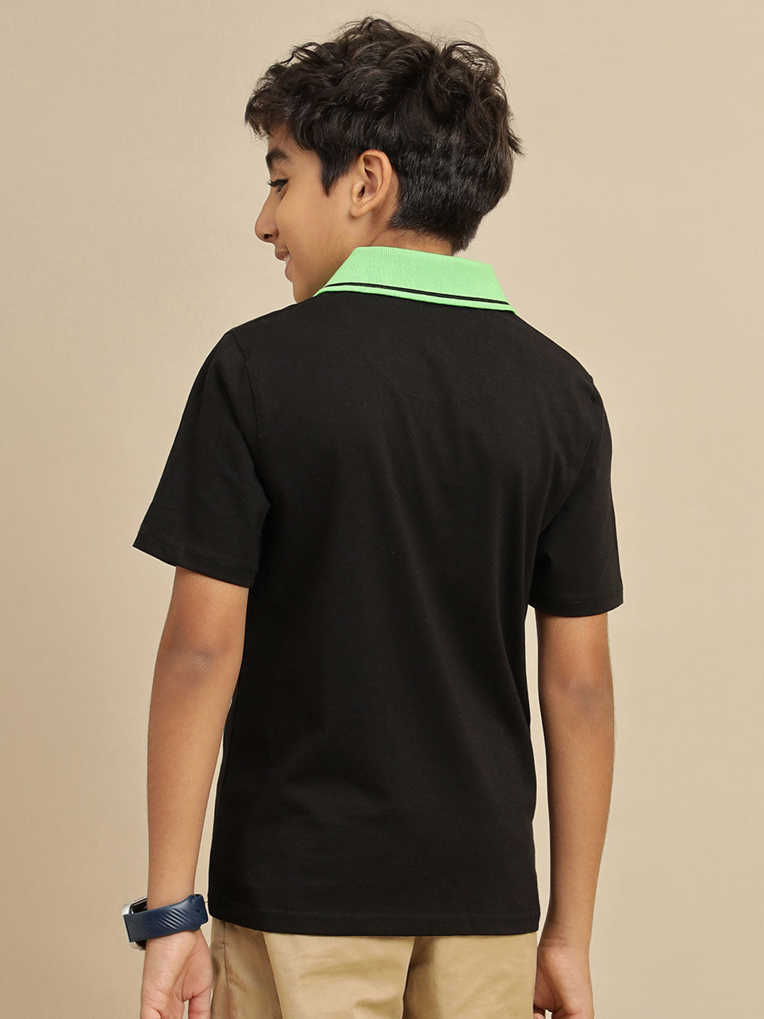 Minecraft Printed Regular Fit Polo T-Shirt For Boys