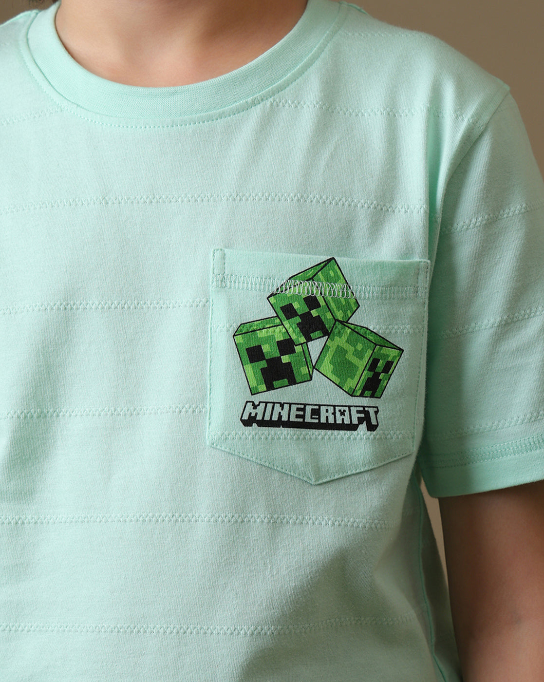 Minecraft Printed Regular Fit Tshirt For Boys