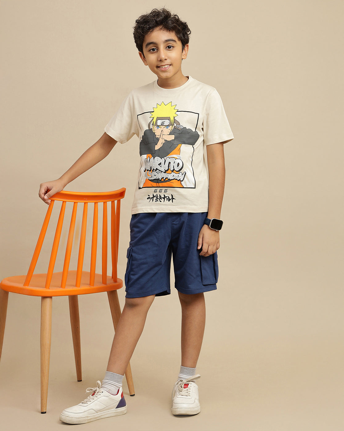 Naruto Printed Regular Fit Tshirt For Boys