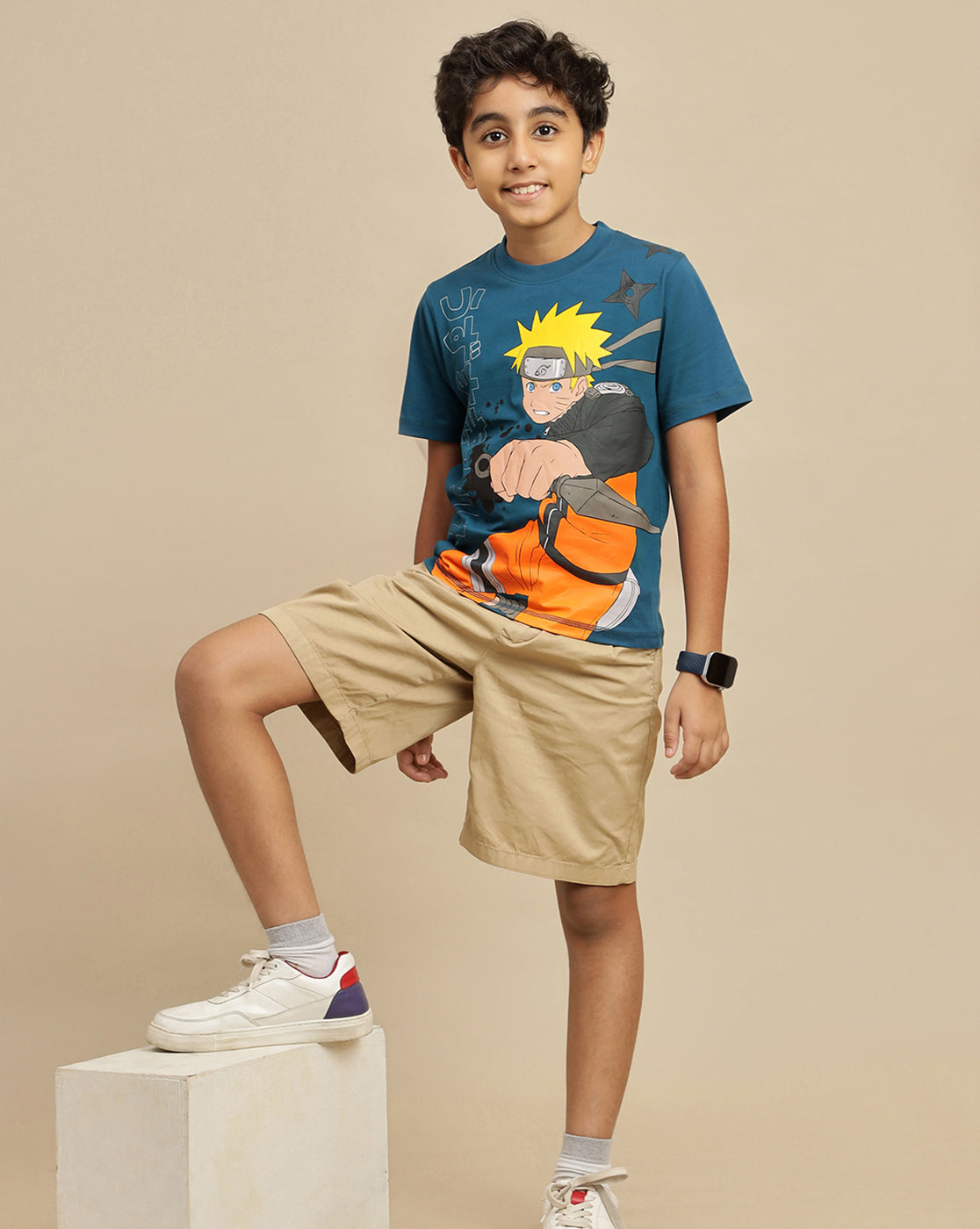Naruto Printed Regular Fit Tshirt For Boys