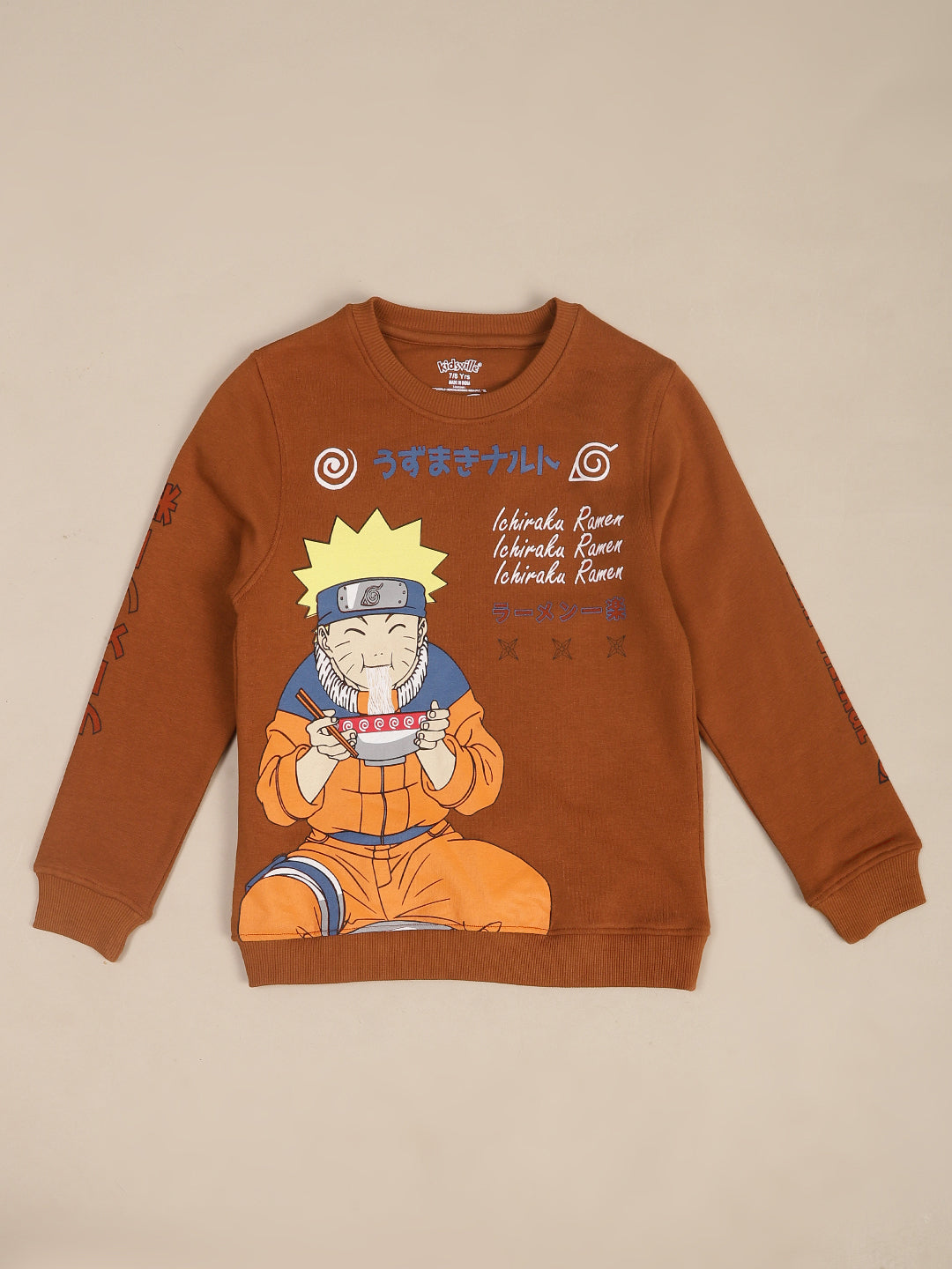 Naruto Printed Sweatshirt & Joggers Co-Ords-Set For Boys