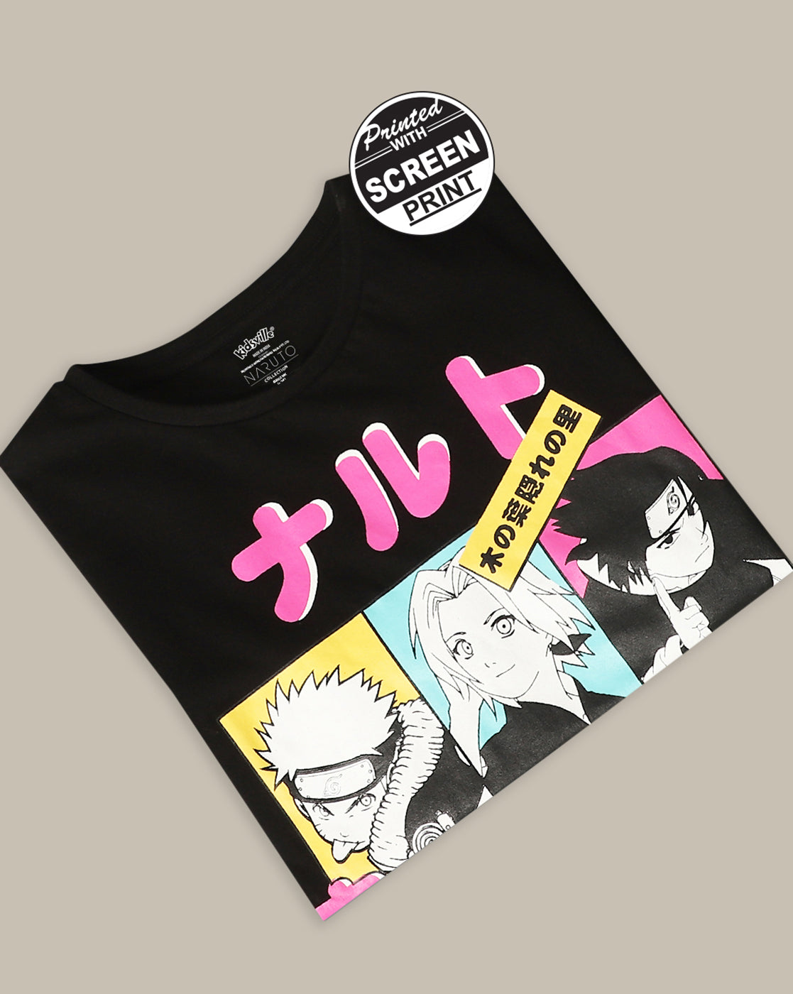 Girls Naruto Pure Cotton Relaxed Fit Tshirt