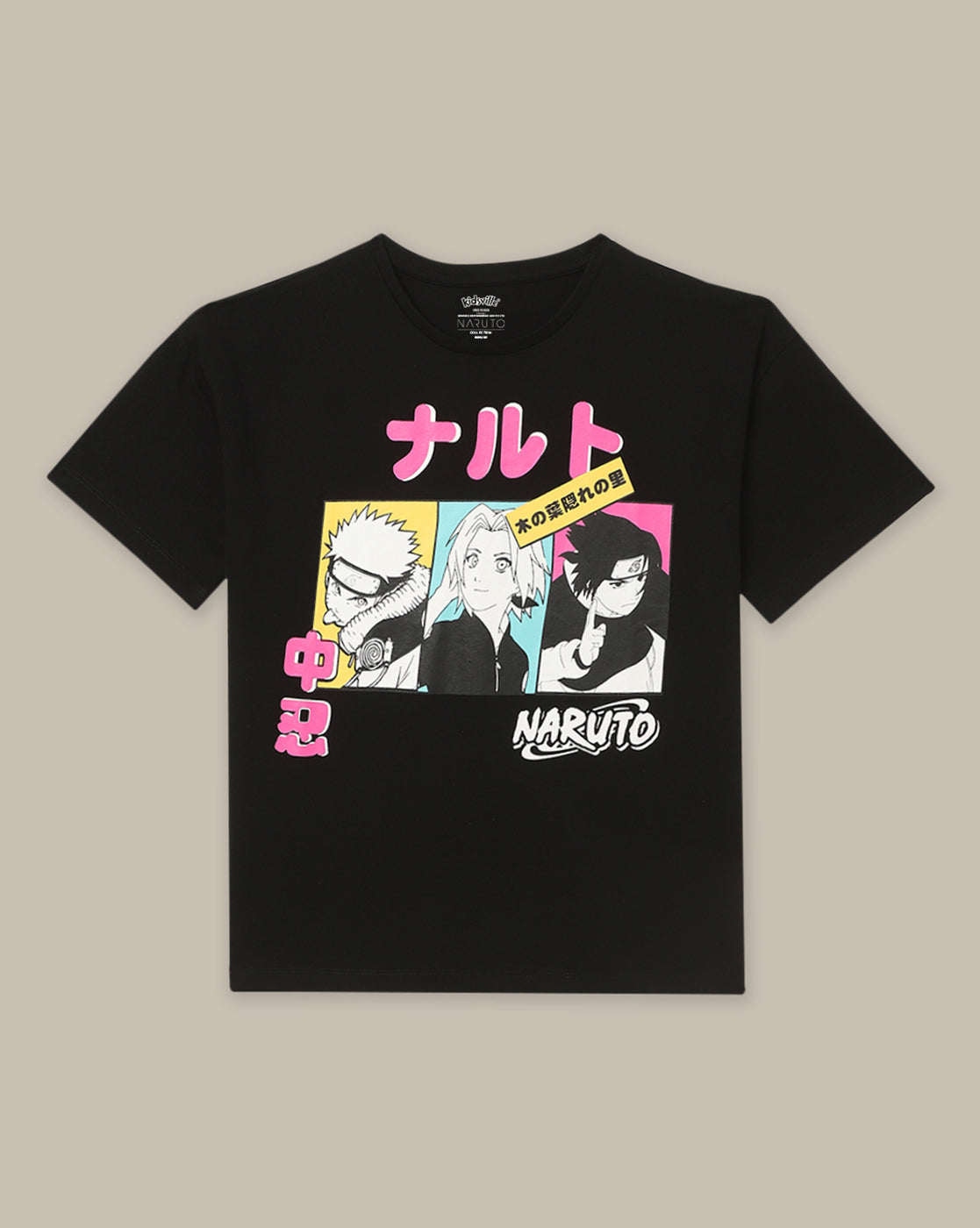 Girls Naruto Pure Cotton Relaxed Fit Tshirt