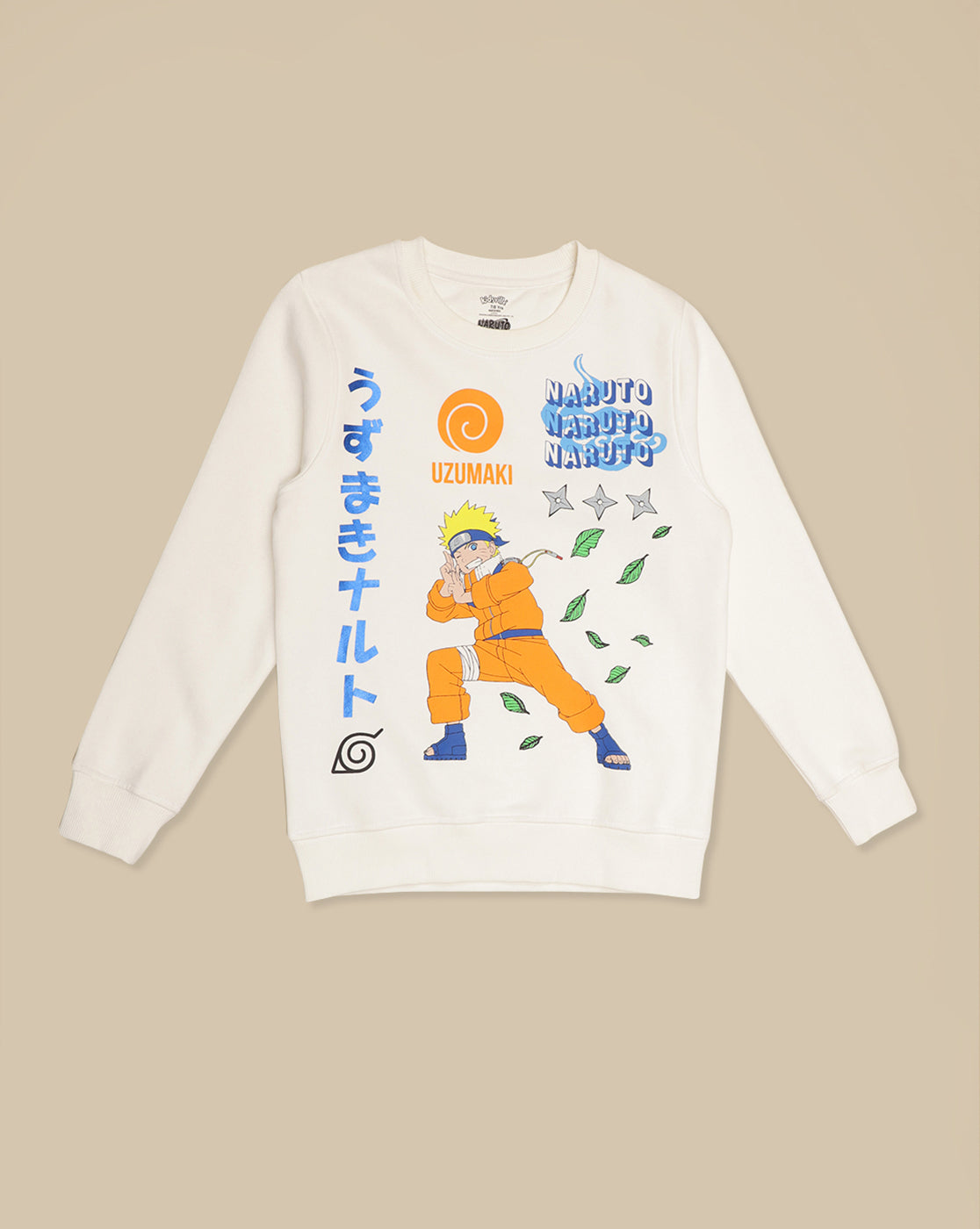Naruto Printed Regular Fit Sweatshirt For Boys