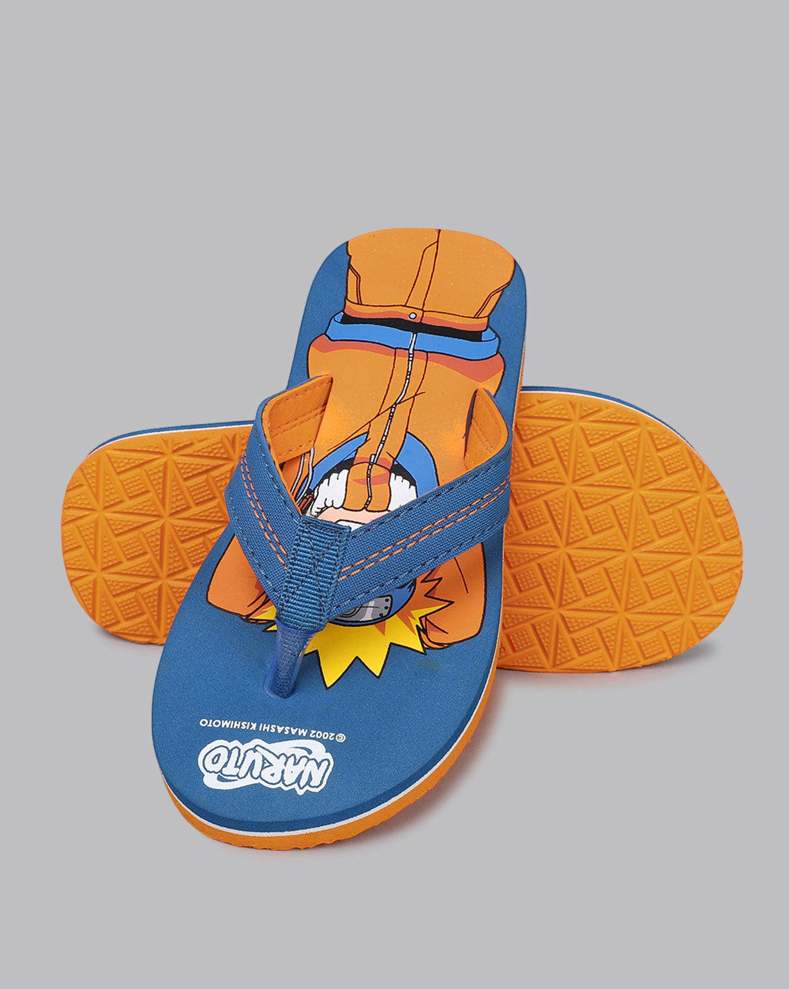 Naruto Printed Blue Flip-Flops For Kids Boys