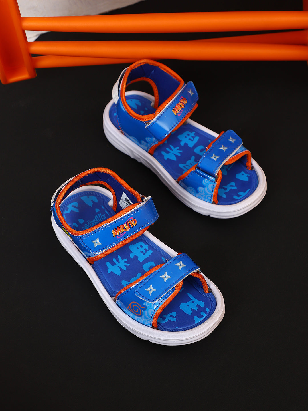 Kids Boys Naruto Printed Blue Sandals
