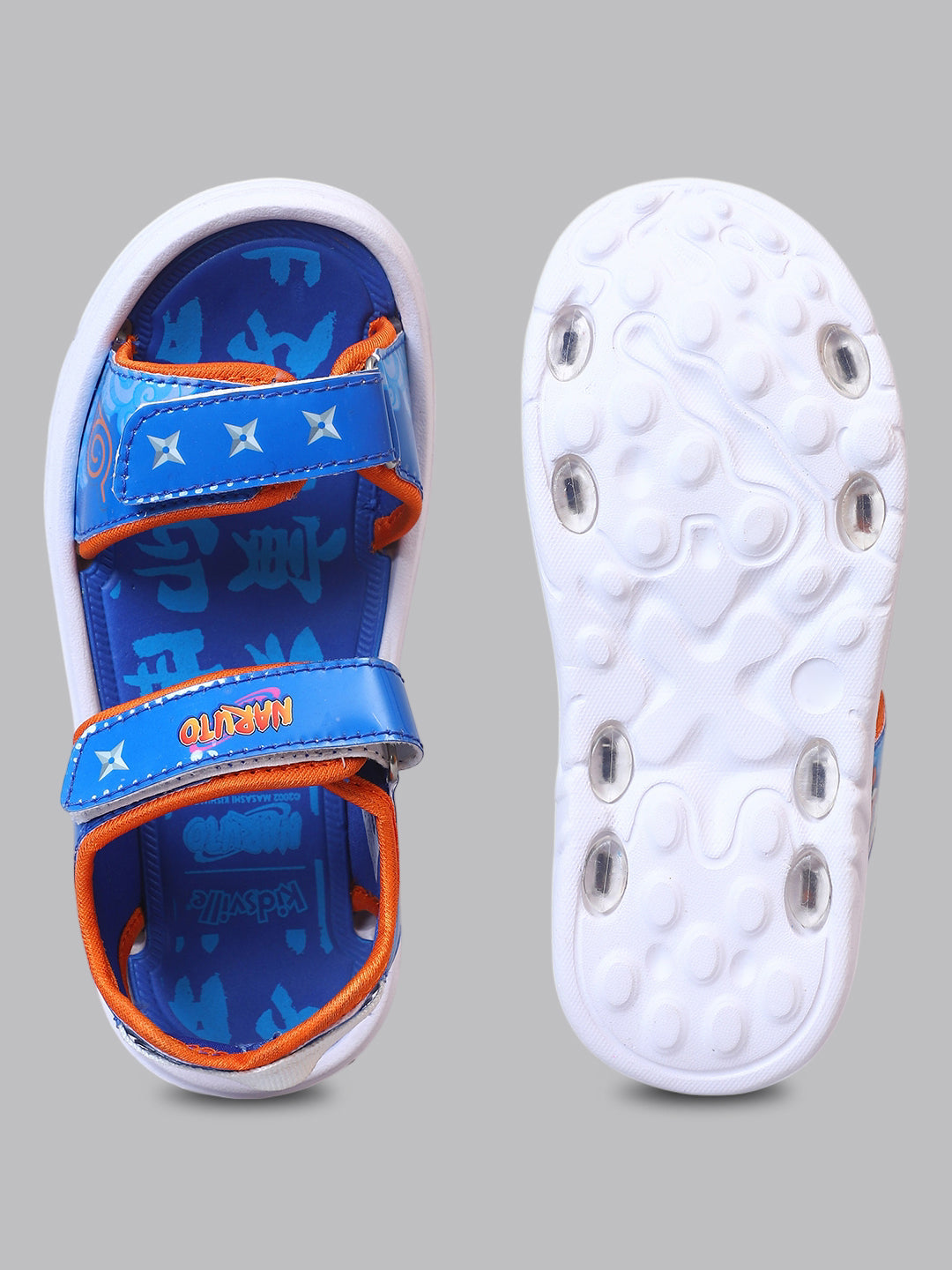 Kids Boys Naruto Printed Blue Sandals