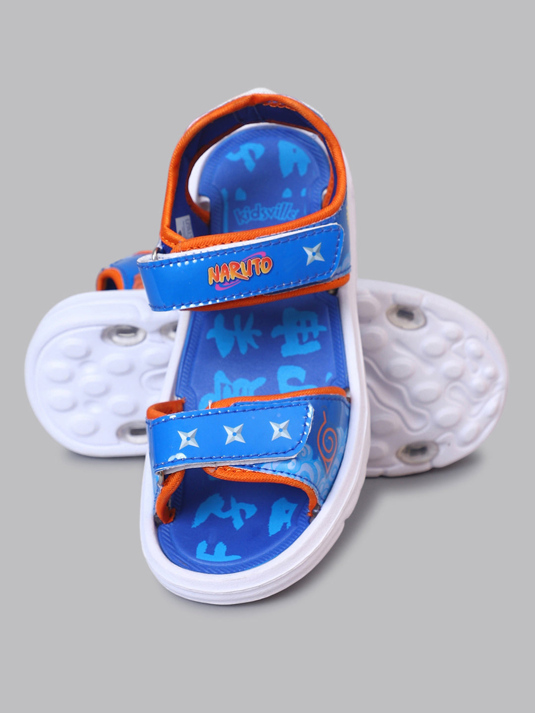 Kids Boys Naruto Printed Blue Sandals