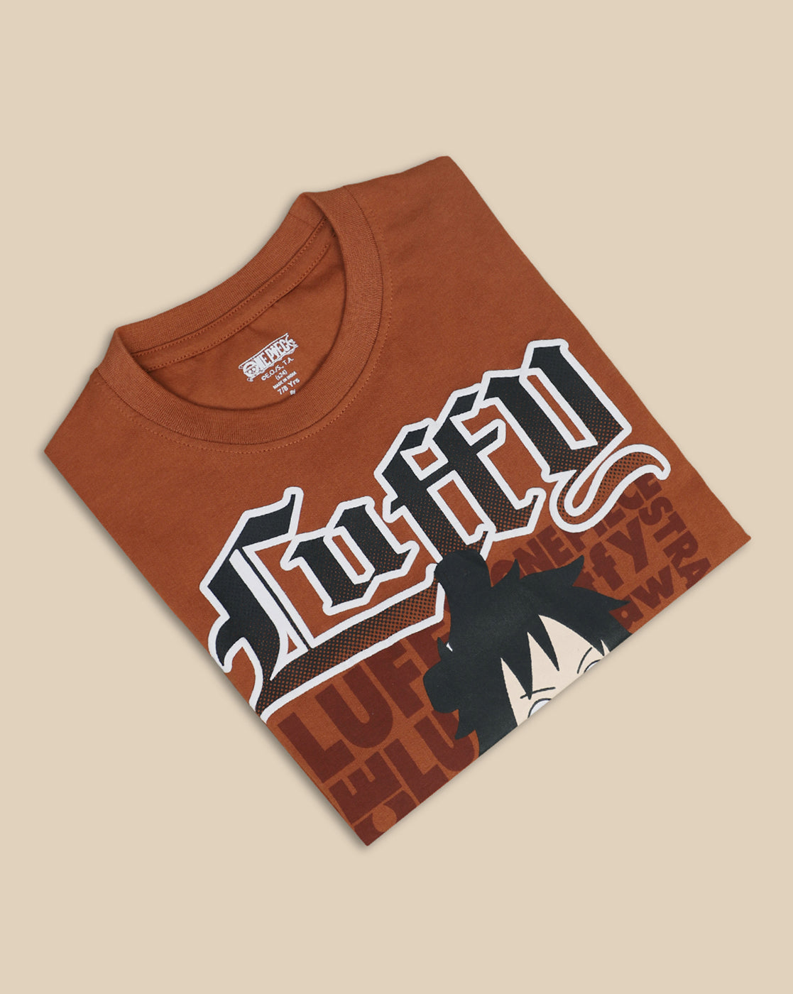 One Piece Printed Regular Fit Tshirt For Boys