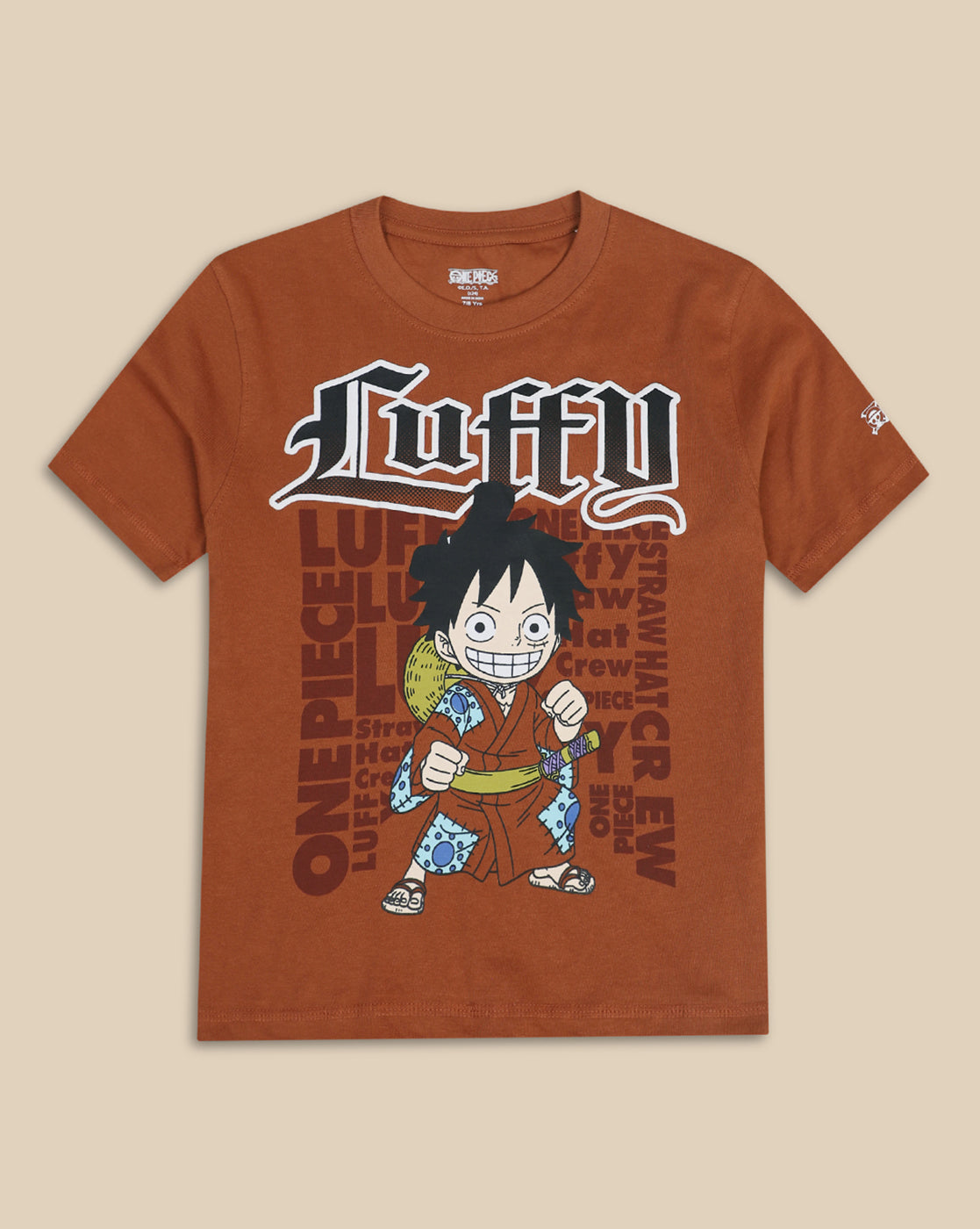 One Piece Printed Regular Fit Tshirt For Boys