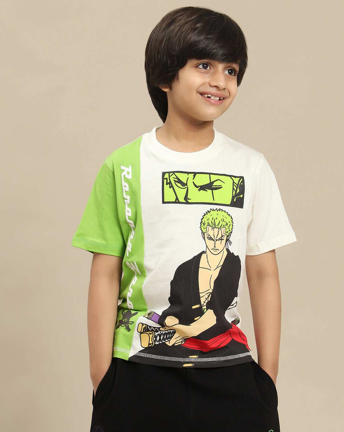 One Piece Printed Regular Fit Tshirt For Boys