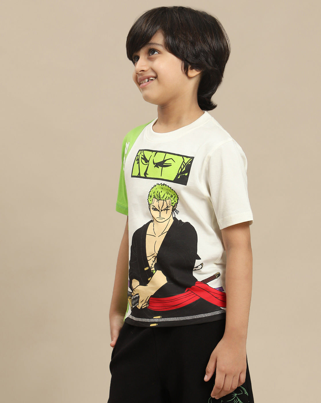 One Piece Printed Regular Fit Tshirt For Boys