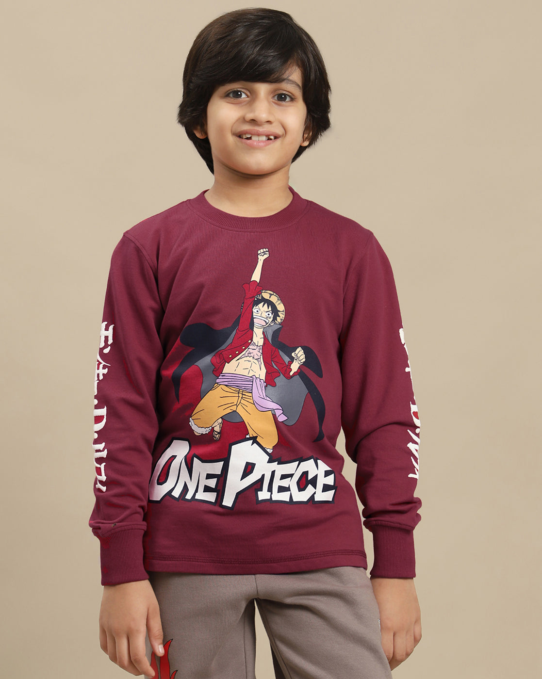 One Piece Printed Regular Fit Tshirt For Boys