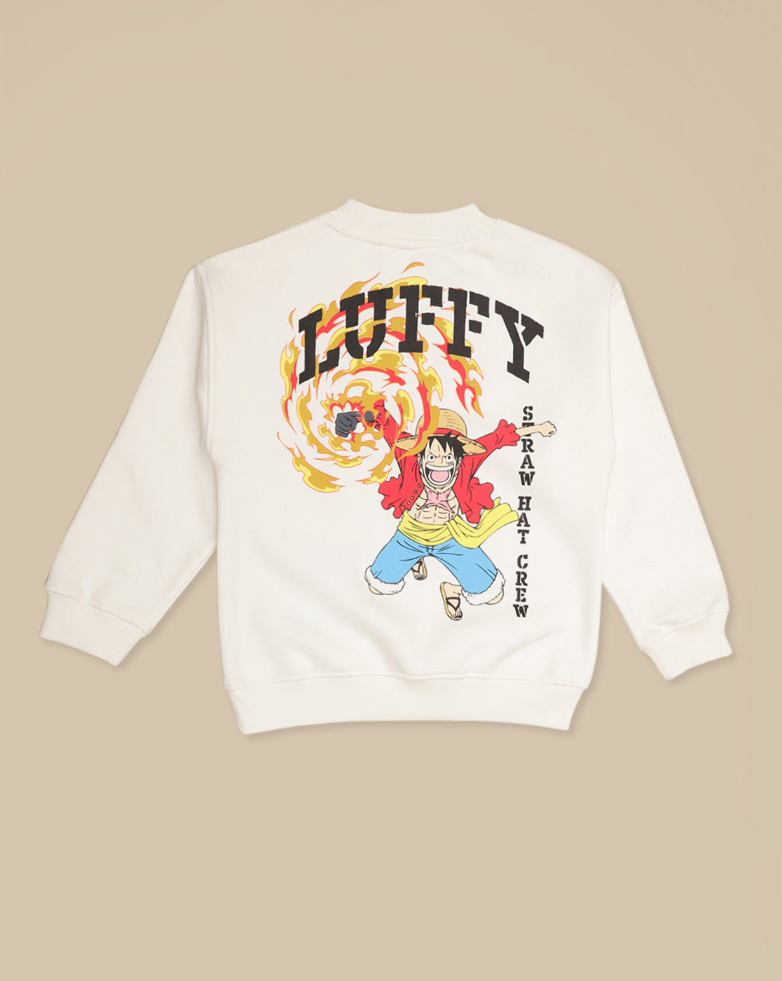 One Piece Printed Oversized Sweatshirt For Boys