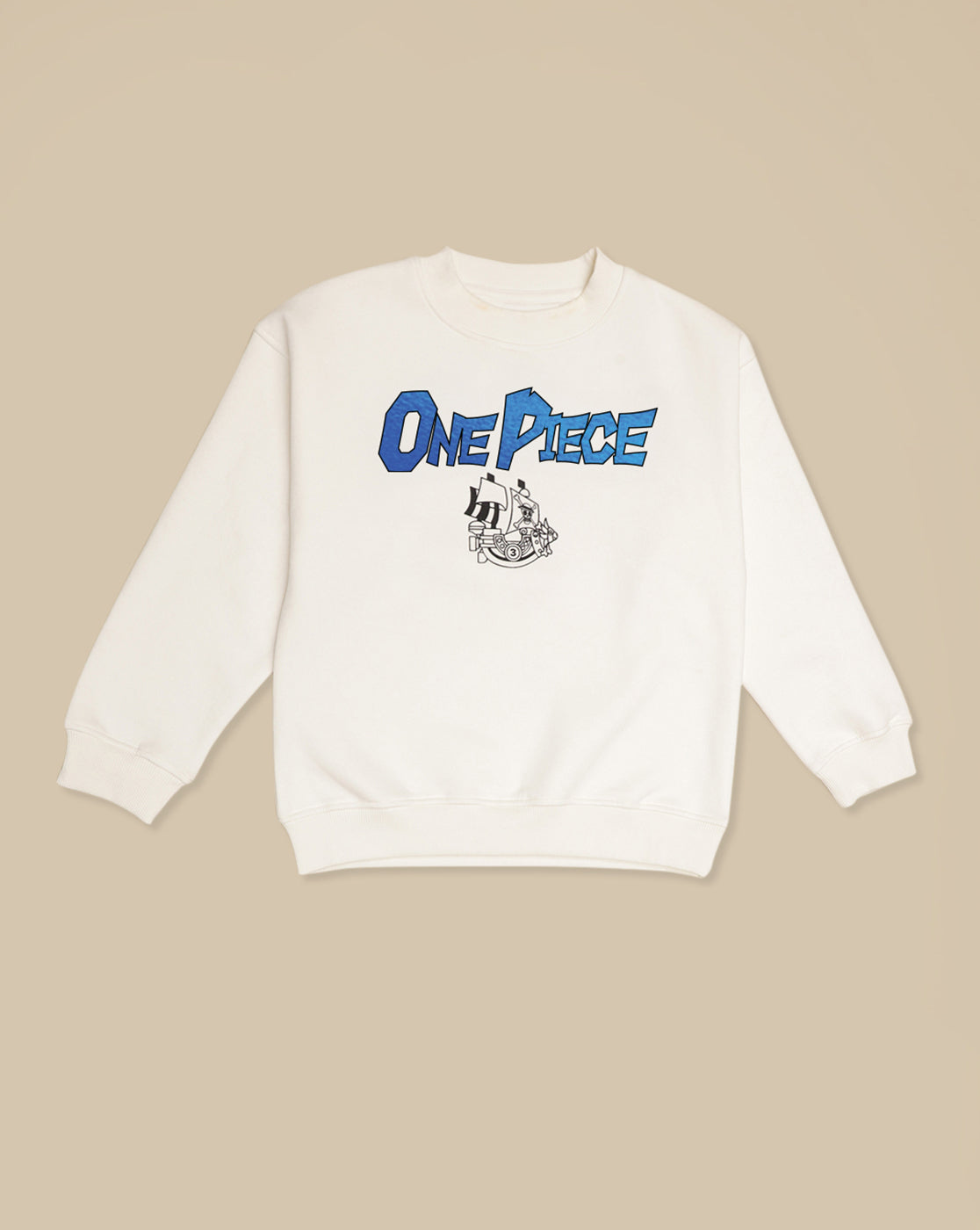 One Piece Printed Oversized Sweatshirt For Boys