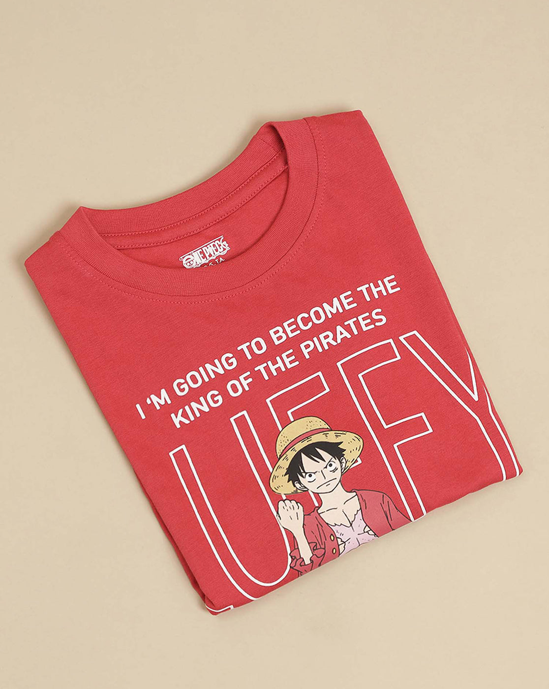 One Piece Printed Regular Fit Tshirt For Boys