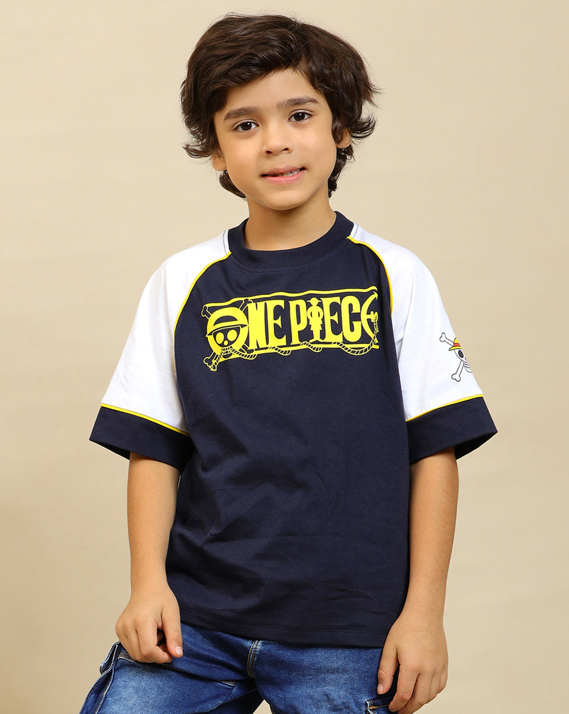 One Piece Printed Oversized Tshirt For Boys