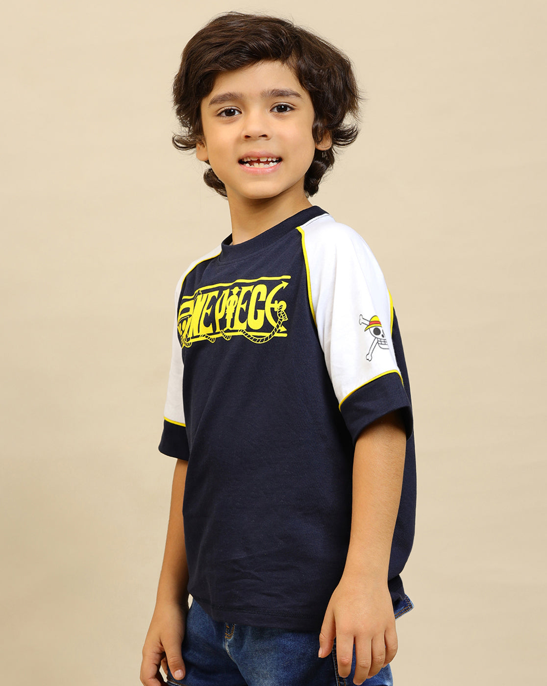 One Piece Printed Oversized Tshirt For Boys