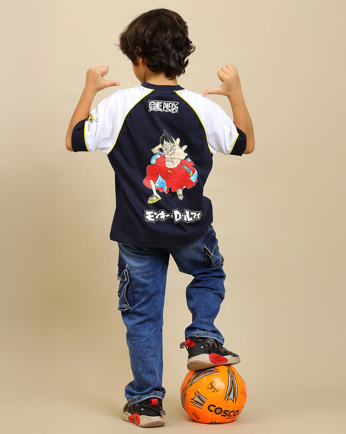 One Piece Printed Oversized Tshirt For Boys